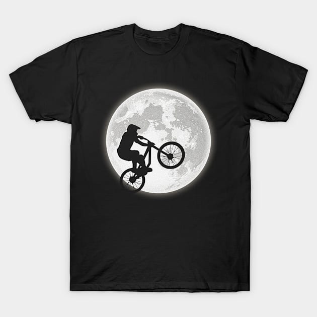 Moon BMX Bikers T-Shirt by Cooldruck